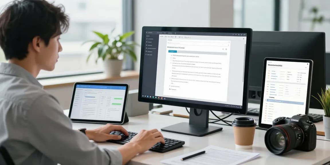 AI technology detecting fraud receipts through advanced document verification process in a modern office.