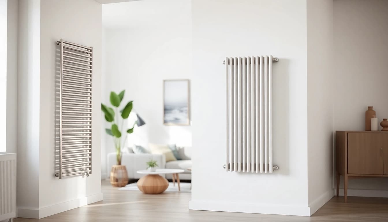 Der heizkörper als zentraler Punkt in einem modernen Wohnraum mit stilvollem Design.