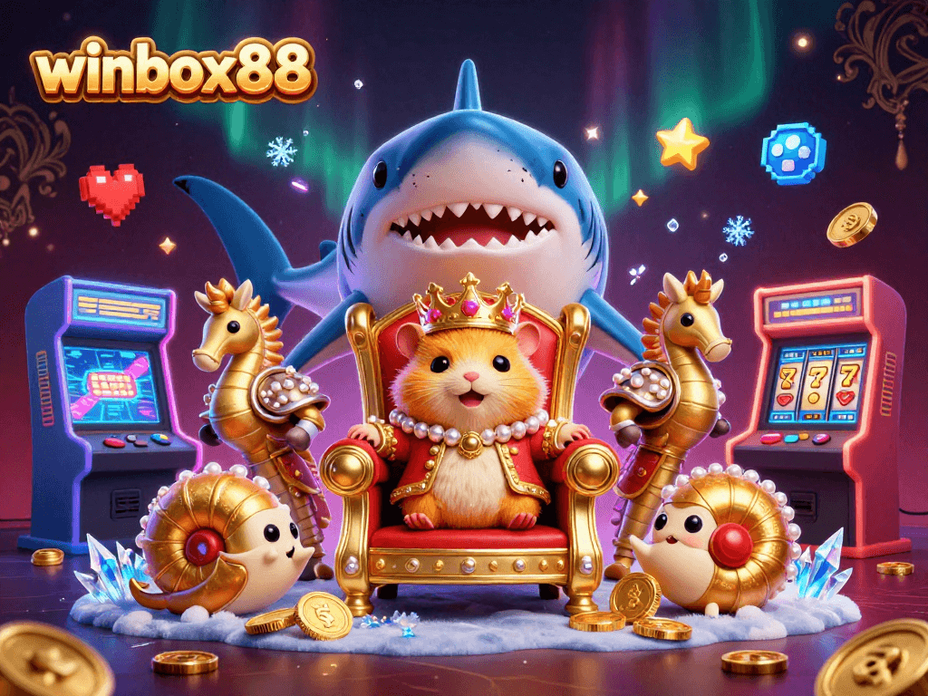 Experience excitement with winbox88 as golden hamster king reigns in vibrant casino world.