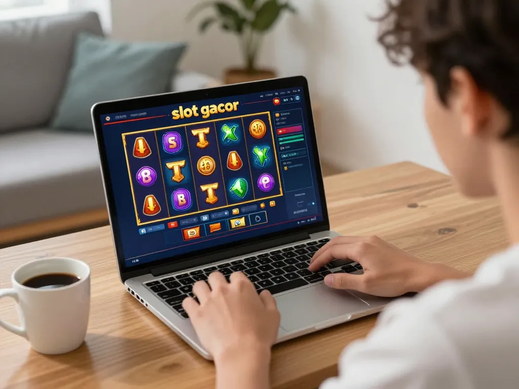 Engaging gameplay experience on slot gacor online casino interface with colorful reels.