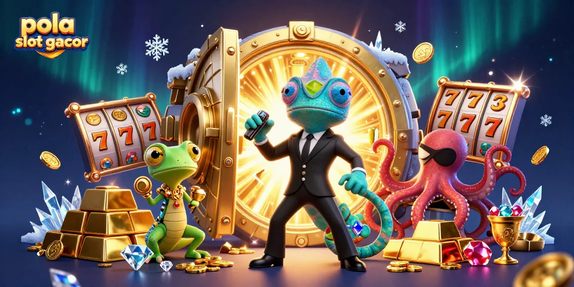 Experience the thrill of pola slot gacor with vibrant characters and rich casino elements for a captivating visual.