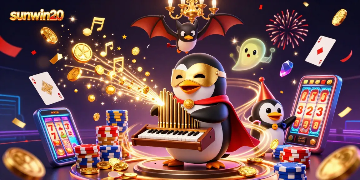 Engage with sunwin20's thrilling casino experience featuring a vibrant 3D illustration.