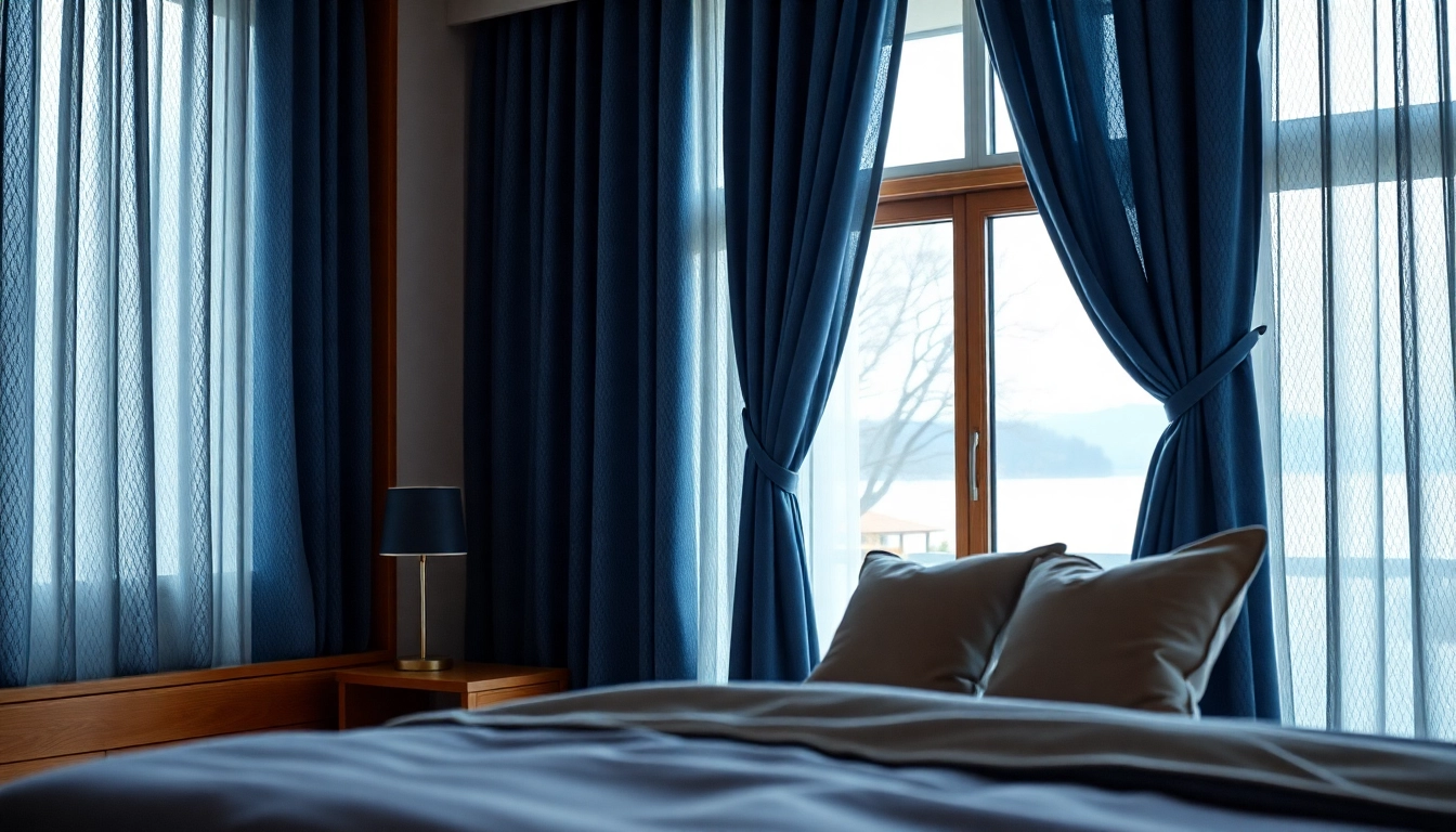 Bekijk verduisterende gordijnen die perfect passen in een warme slaapkamer.
