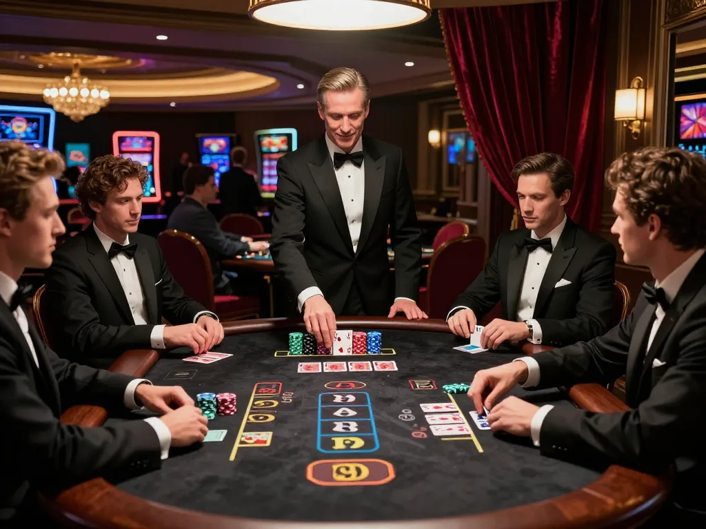 Players engaged at SC88 casino's blackjack table, showcasing excitement and strategic betting.