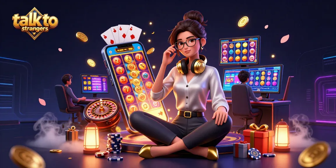 Engage in random talks with strangers through exciting slot games and visuals on Panda.