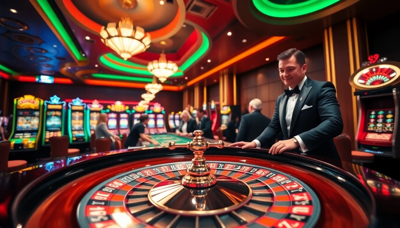 reddit players enjoy an exciting game at a vibrant casino roulette table with glitzy atmosphere.