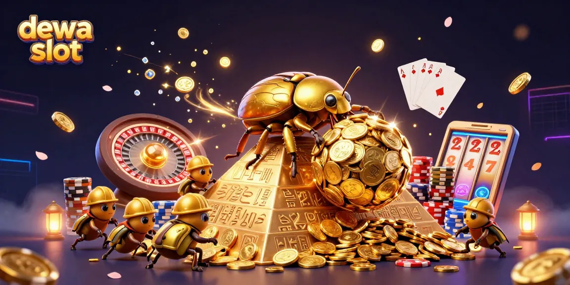 Menggulung koin emas, simbol slot dewa slot memikat dengan efek glamour.