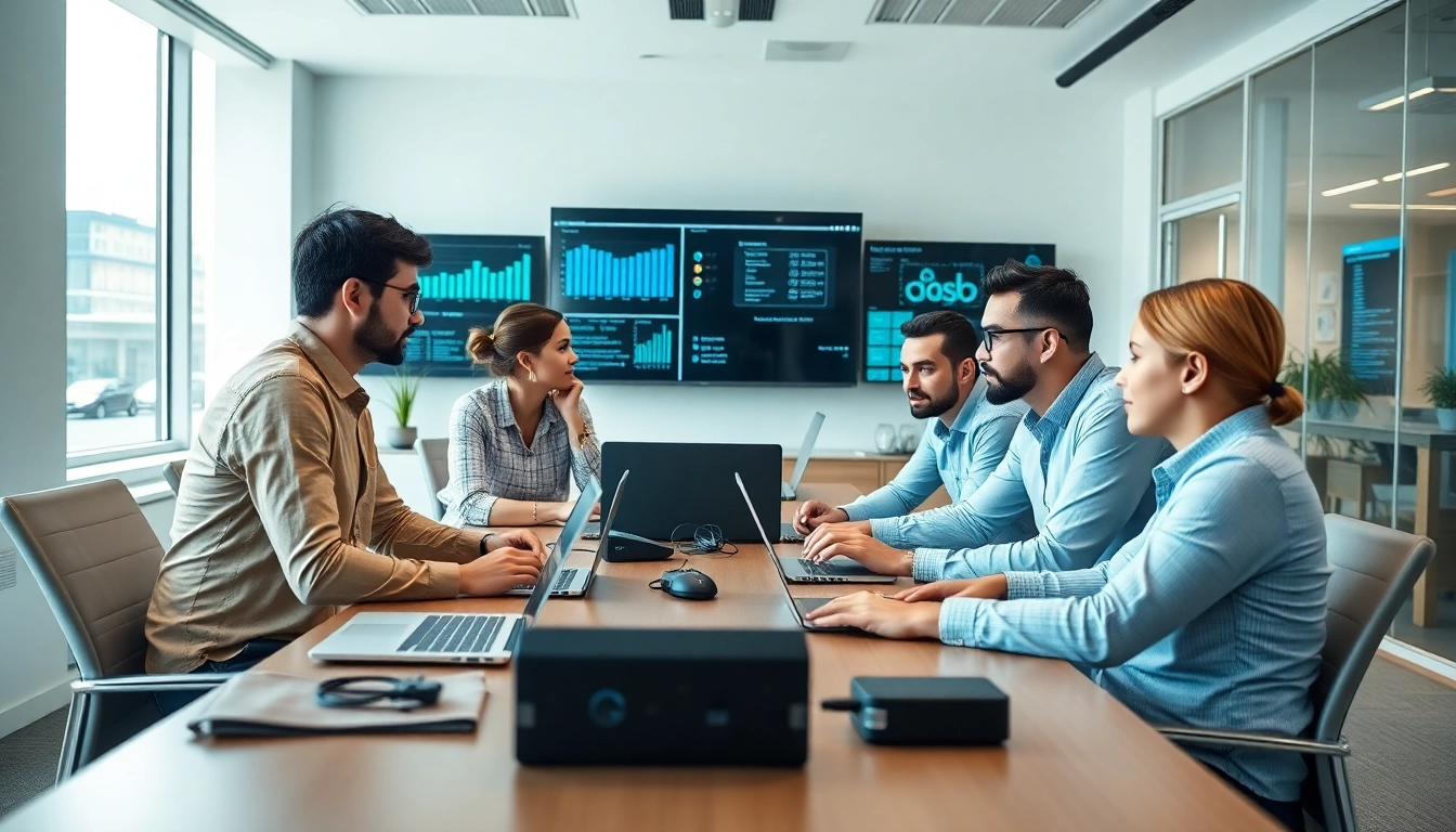 Enhancing productivity with managed IT services near me in a collaborative workspace.