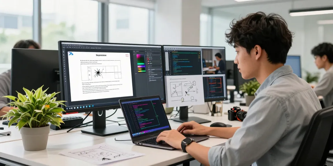 Snipaste's screenshot tool being used in a modern office setup enhancing productivity.
