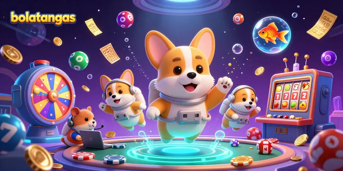 Experience thrilling moments with bolatangkas as a 3D corgi astronaut conquers a floating casino.