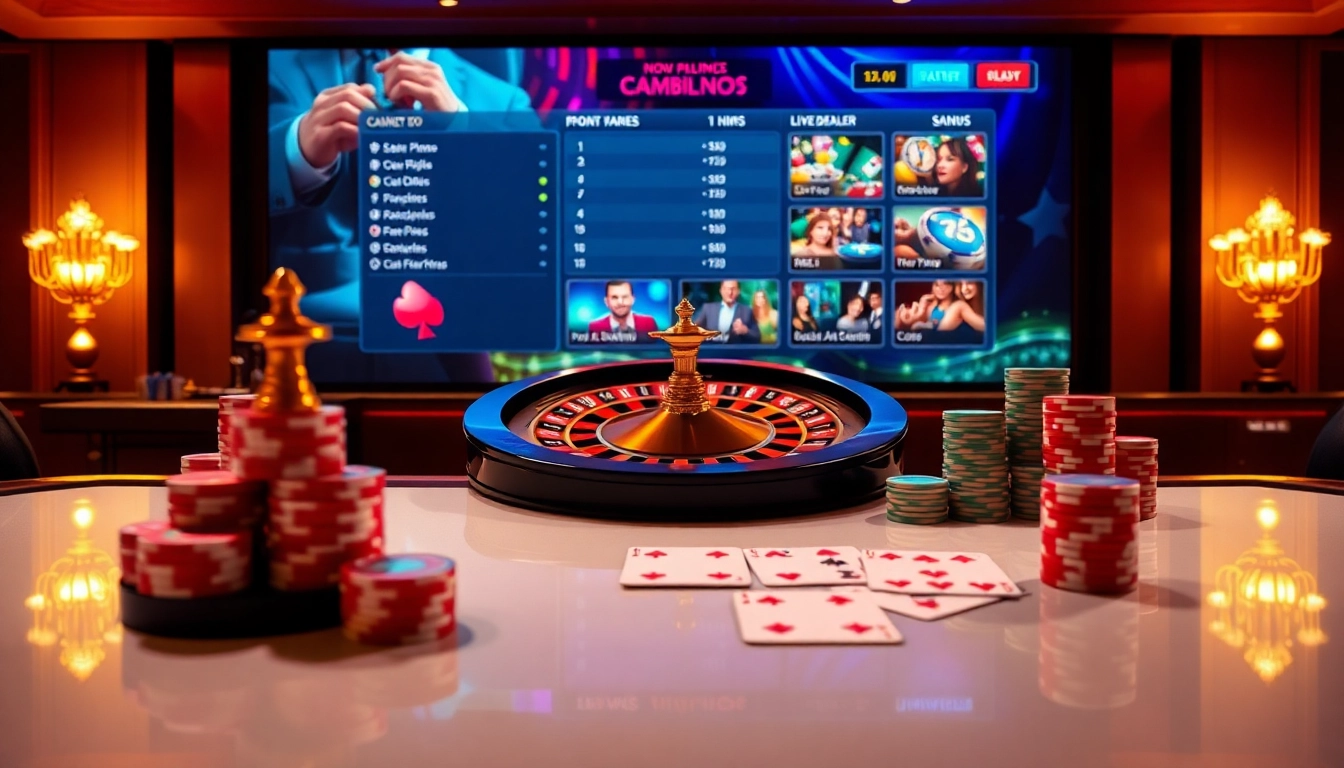 Découvrez l'excitation du casino en ligne france fiable avec une table de jeu luxueuse et une roue de roulette vibrante.