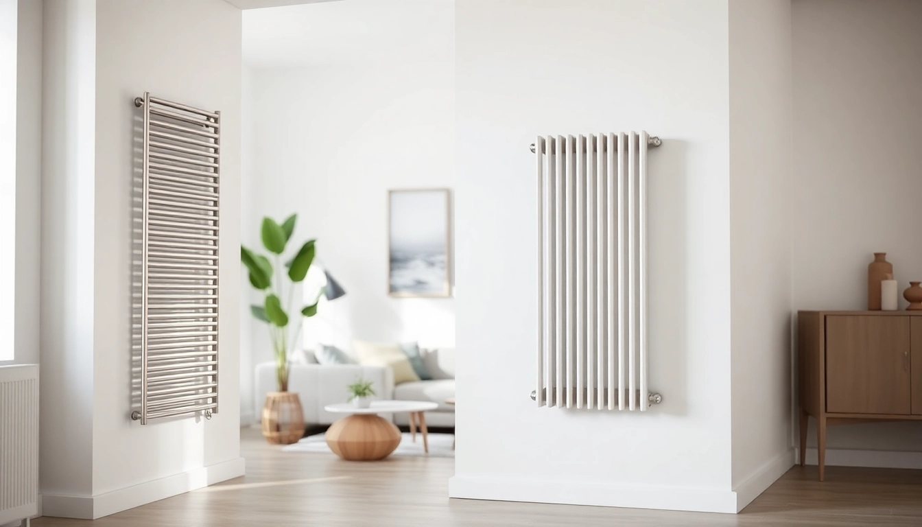 Der heizkörper als zentraler Punkt in einem modernen Wohnraum mit stilvollem Design.