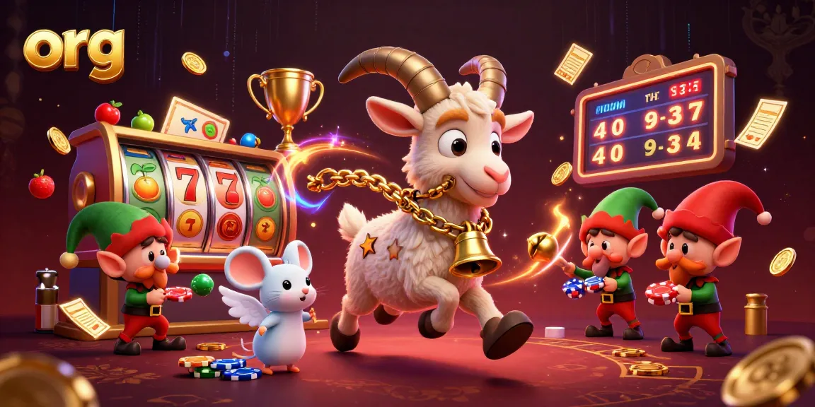 Experience the thrill of slots and jackpots at org's festive casino with Krampus and fun characters.