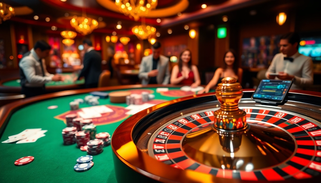 Experience the thrill of online gambling with ink vao 12bet at an exhilarating casino scene.