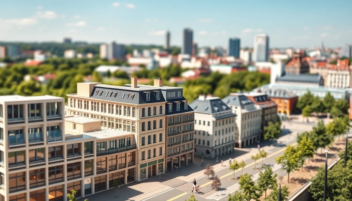 Architekturmodellbau Darmstadt mit einem detailreichen Modell des Ludwigshohviertels. Hochwertige Gestaltung sichtbar.