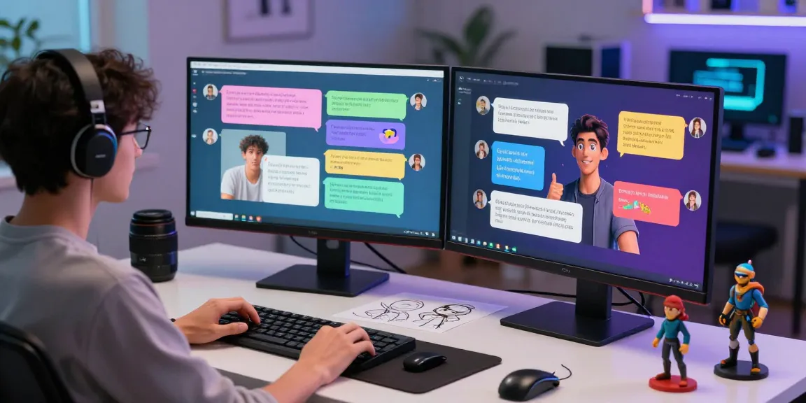 engaging ai chat nsfw experience with vibrant virtual characters in a dynamic workspace
