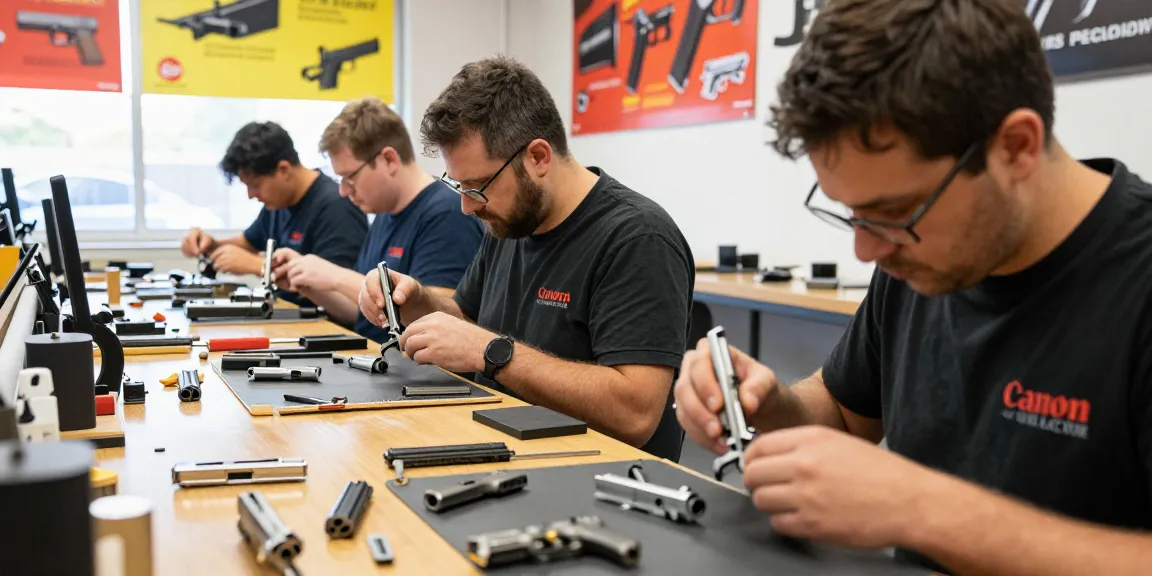 Explore precision engineering at https://precisionglockslides.com with expert technicians assembling high-quality Glock slides.