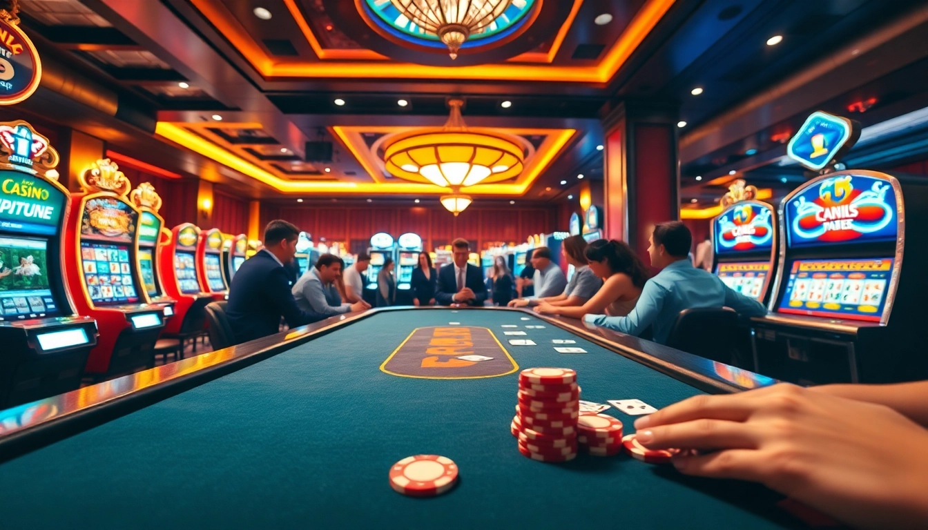Permainan kasino di bbni4d menunjukkan suasana menegangkan dengan permainan kartu dan slot.