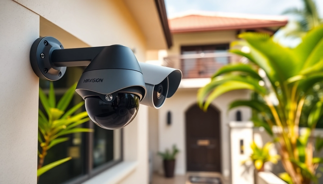 Cámaras Hikvision que proporcionan vigilancia segura para hogares y negocios en Guanacaste.