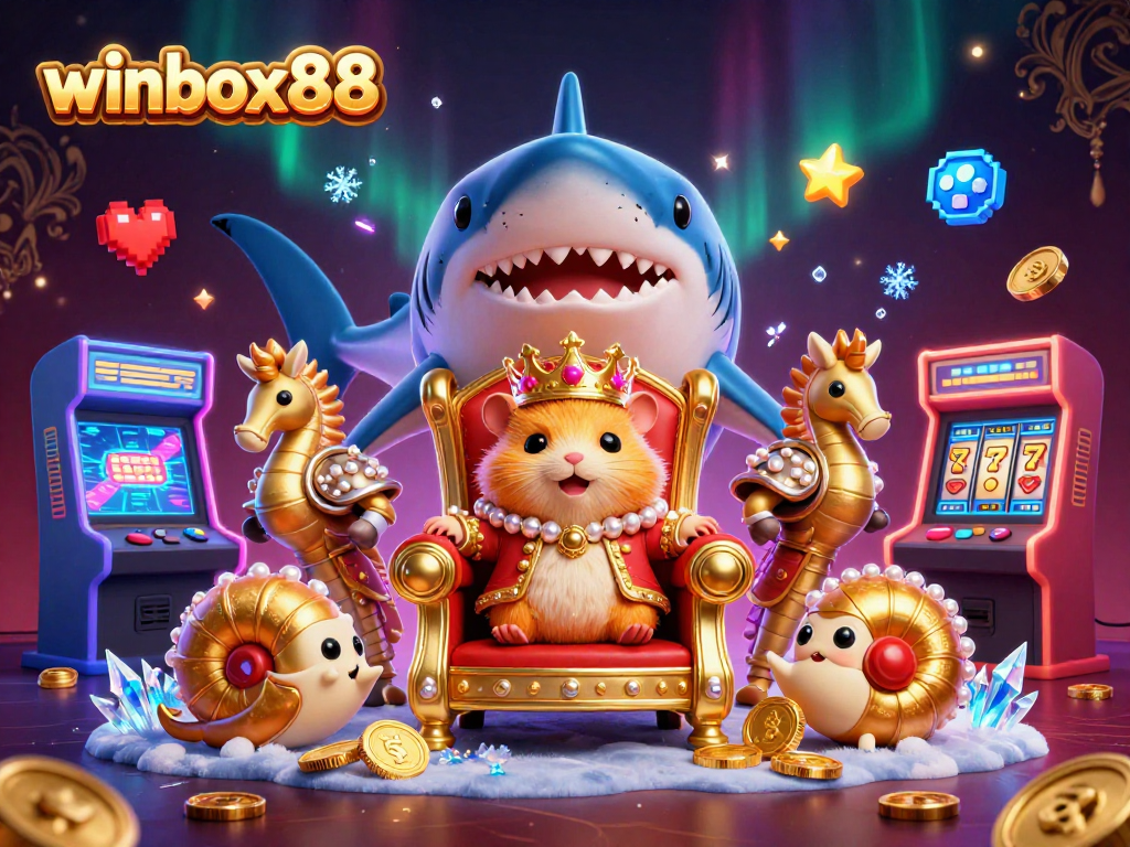 Experience excitement with winbox88 as golden hamster king reigns in vibrant casino world.