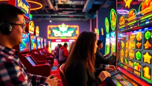 Cảnh chơi game trực tuyến đầy phấn khích với Saowin 92 Win, màu sắc sống động và người chơi đang tham gia trò chơi.